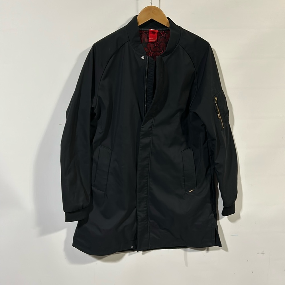 Nike Black Bomber Jacket with Red Lining